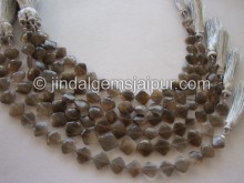 Golden Black Feldspar Faceted Kite Shape Beads